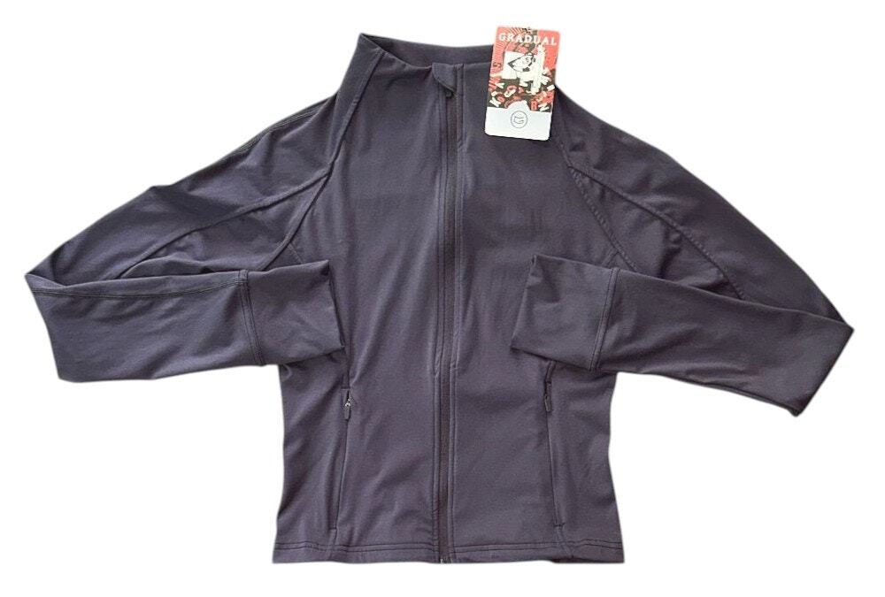 NWT G Gradual Full Zip Cadet Gray Athletic Jacket XS